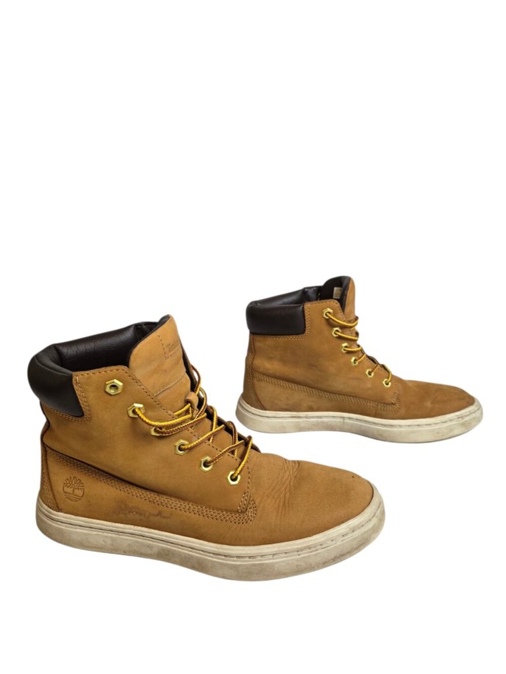 Timberland Groveton Women's 8 Wheat Nubuck Leather High Top Sneaker Boots A1346